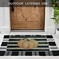 thumbnail image 4 of Pumpkin Door Mat Indoor Entrance Fall Outdoor Rug Doormat, Entry Area Rug Non-Slip Rubber Mat Low Profile Dirt Trapper - Autumn Pumpkin, 17x30 inch, 4 of 6