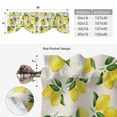 thumbnail image 6 of Yellow Lemons Tie Up Valance Curtains for Windows, Kitchen Curtains Window Treatments, Summer Citrus Fruits Leaves Country Vintage Short Window Shades Valances for Bedroom Bathroom Cafe 42"x12", 6 of 8
