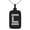 Black, variant on Stainless Steel Letter L Initial Empire Monogram Engraved Small Rectangle Dog Tag Charm Pendant Necklace