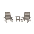 thumbnail image 2 of Flash Furniture Monterey Indoor/Outdoor Adirondack Set with 2 Loungers and Side Table Brown 3, 2 of 14