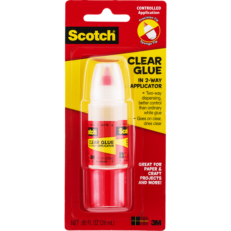 Scotch Clear Glue in 2 Way Applicator