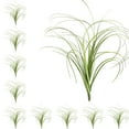 thumbnail image 1 of AMERTEER 10Pcs/Set Realistic Artificial Grass Exquisite Vivid Plastic Delicate Simulation Grass for Home Autumn Green, 1 of 7