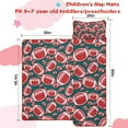 thumbnail image 5 of Green Red Footballs Pattern Toddler Nap Mats for Kids Preschool,Sleeping Mat Bag or Kids,Toddler Sleeping Bag,Toddler Nap Mat or Daycare, 5 of 6