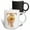 Multicolor, variant on 3drose, Pretty Sunflower Monogram Initial T, 11oz Magic Transforming Mug