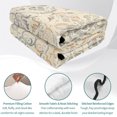 thumbnail image 4 of Full Quilt Set 78''x90'', Bohemian Floral Lightweight Summer Bedspread Coverlet Set with 2 Pillow Shams, Vintage Gradient European Line Breathable All Season Quilt Bedding for Bedroom/Guest Room, 4 of 9