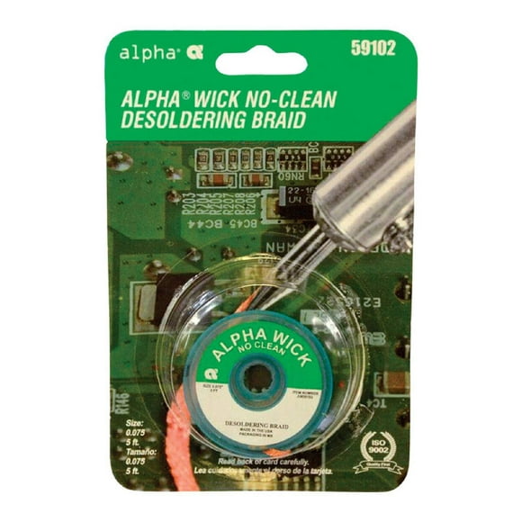 Trenza desoldadora Alpha Fry No-Clean 142 cm 140 g