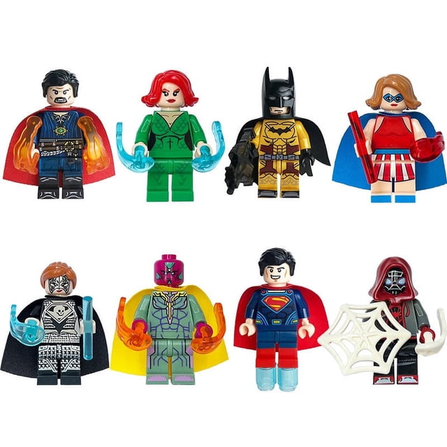 60 Pack Superhero Toys, Ninja, My World, Building Blocks, Puzzle Assembled Toys-Week