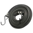 thumbnail image 1 of jinwen Black Thick Widened Flat Rubber Strap Elastic Rope with Hooks Long Lasting 2.5m, 1 of 6