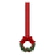 thumbnail image 1 of 6pc Christmas Cabinet Wreath Ribbon 3.94 Inch Mini C Window Christmas Wreath With Berry Bow, 1 of 6