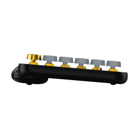 Logitech - POP Keys Wireless Mechanical Tactile Switch Keyboard for Windows/Mac with Customizable Emoji Keys - Blast Yellow