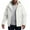 White, variant on WTOBBY Men's 3-in-1 Waterproof Windproof Hooded Jacket with Removable Fleece Liner, Outdoor Hiking Skiing Raincoat, Adjustable Cuffs & Storm Flap,Beige L