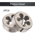 thumbnail image 4 of HUGFEGWE 2pcs 5/8-11 Round Dies, Machine Thread Right Hand Threading Dies, Alloy Tool Steel CJB91-23384, 4 of 7