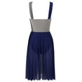 thumbnail image 4 of TSSOE Womens Sleeveless Color Block Ballet Lyrical Dance Dress Gymnastics Leotard Contemporary Dancewear Navy_Blue L, 4 of 7