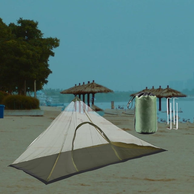 Tienda Bivy Oxford Triangle Shade Fácil configuración, tienda de campaña personal compacta de carpa personal para pescar deporte de trekking al aire Verde
