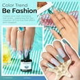 thumbnail image 4 of modelones Gel Nail Polish Set 6 Colors Green Cat Eye Gel Nail Polish White Glitter Light Mint Green Jade Mermaid Pastel Shimmer Polish Soak Off LED Spring Easter Nail Art Salon DIY Gift For Women, 4 of 8