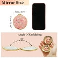 thumbnail image 2 of Unique Bargains Round Mini Floral Mirror for Women Purses Pocket Pink, 2 of 7