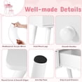 thumbnail image 6 of TLSUNNY Toddler Princess Vanity Set with Lights, Wooden Makeup Table and Chair with Mirror and 2 Storage Drawers, Gift for Little Girls, 6 of 8