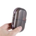thumbnail image 5 of Unique Bargains 1 Pc 7 Grids Double Layer Pill Case Portable for Travel Clear Black, 5 of 6