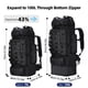 thumbnail image 2 of Mochila LibSkyln para Campamento y Senderismo 100L Impermeable Negra, 2 of 6