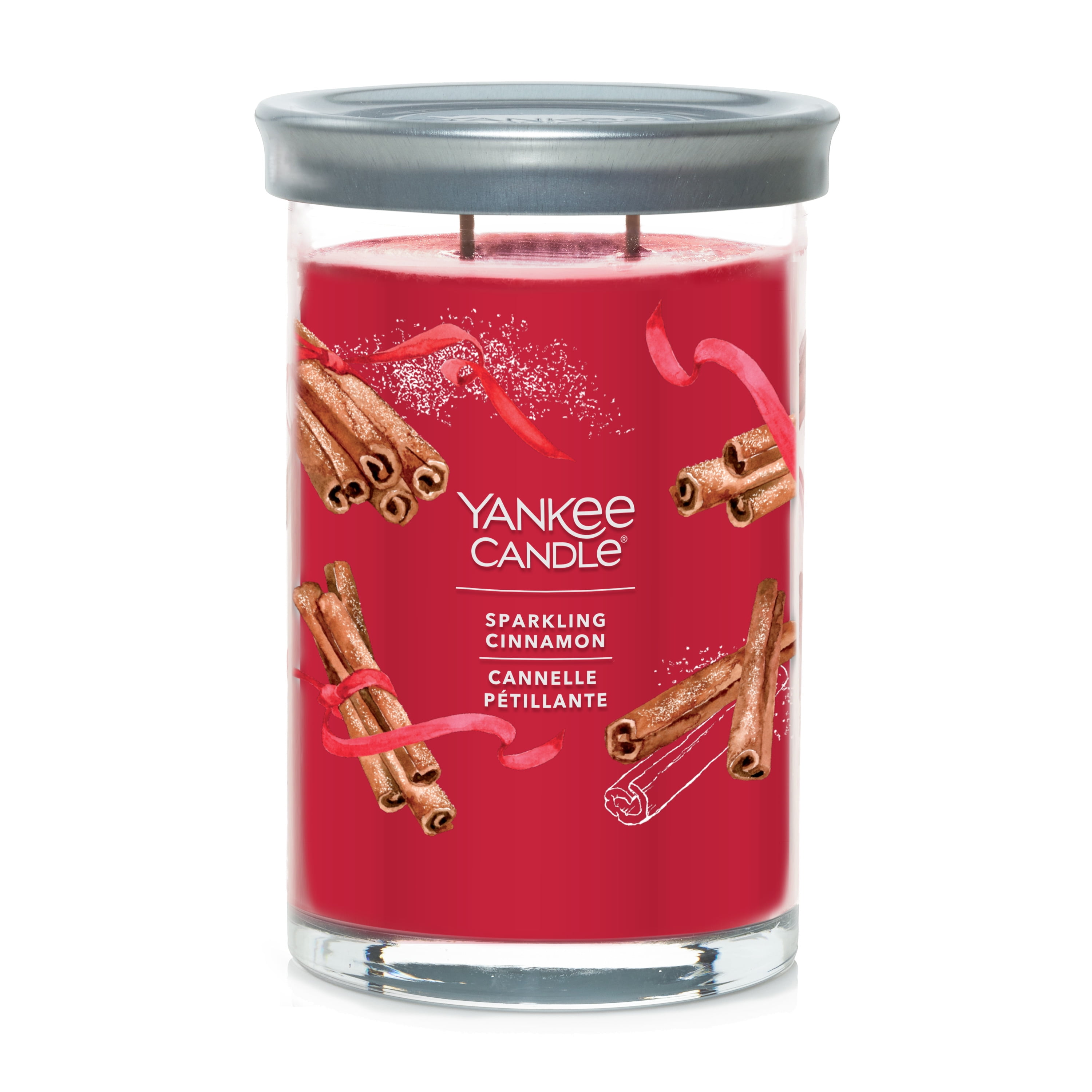 Yankee Candle Scented Candle, Cinnamon, 20 oz Signature Large Tumbler, Up to 80 Hours of Burn Time, 2 Wicks
