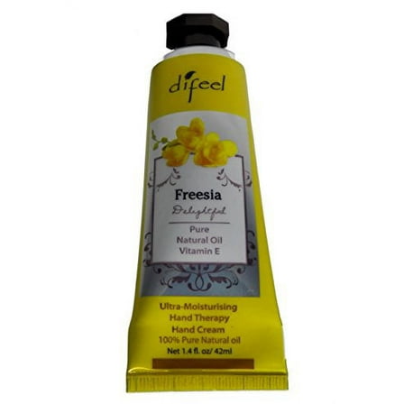 Difeel Ultra Moisturizing Hand Cream with Freesia 100% Pure Natural Oil and Vitamin E 1.4 oz. (Pack of 6)