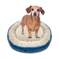 thumbnail image 3 of Cama Para Perro Importadora La Merced Circular Con Borrega Chica Rosa Malva Base Con Goma Antiderrapante, 3 of 3