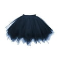thumbnail image 2 of BLESIYA Tulle Petticoat Layered Outfit Dress up Women Tulle Tutu Skirt Costume Dress for Navy Blue, 2 of 8