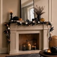thumbnail image 4 of Qjidjing Halloween Twig Garland, Hanging Vine Decor, Equipped With Ghost Skull Eyeball Ornaments, Flexible Branch Structure, Wall Frame, Doorway, Indoor Party Layout, 4 of 7