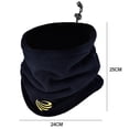 thumbnail image 6 of Naierhg Winter Scarf Men Winter Cycling Scarf Drawstring Adjustable Thick Plush Windproof Heat Retention Soft Warm Riding Neck Warp Neck Warmer Winter Accessories Army Green, 6 of 7