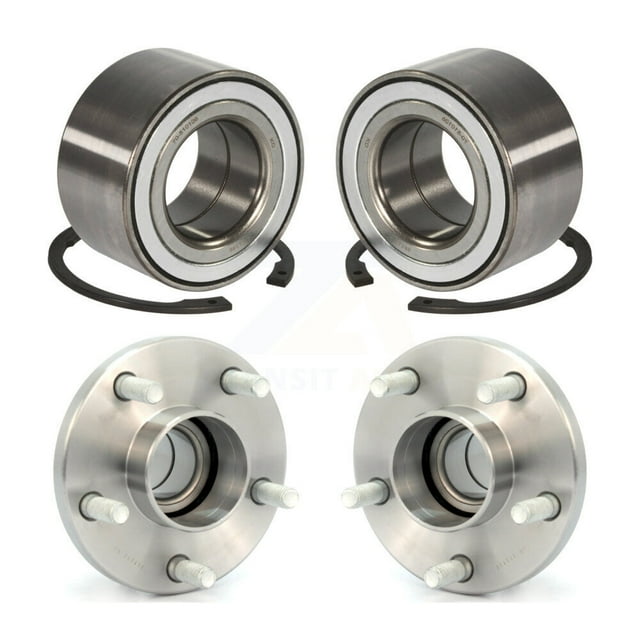 Kugel Front Rear Wheel Bearing and Hub Assembly Kit for Car 2010-2013 Ford Transit Connect - Left Right Side (Driver Passenger) K70-101672