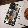thumbnail image 3 of Samsung Galaxy S21 Ultra Bling Case Mirror, Inlaid Bling Black Gemstone Makeup Mirror, Shiny Luxury Sun Flower Diamond for Women Girl(Black), 3 of 14