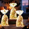 thumbnail image 5 of TanSiDing 100pcs Fall Thanksgiving Treat Bags, Plastic Falls Autumn Maple Leaf Pumpkin Candy Cookies Goodie Gift Bags with Twist Ties for Thanksgivings Falls Party Favors, 5 of 6