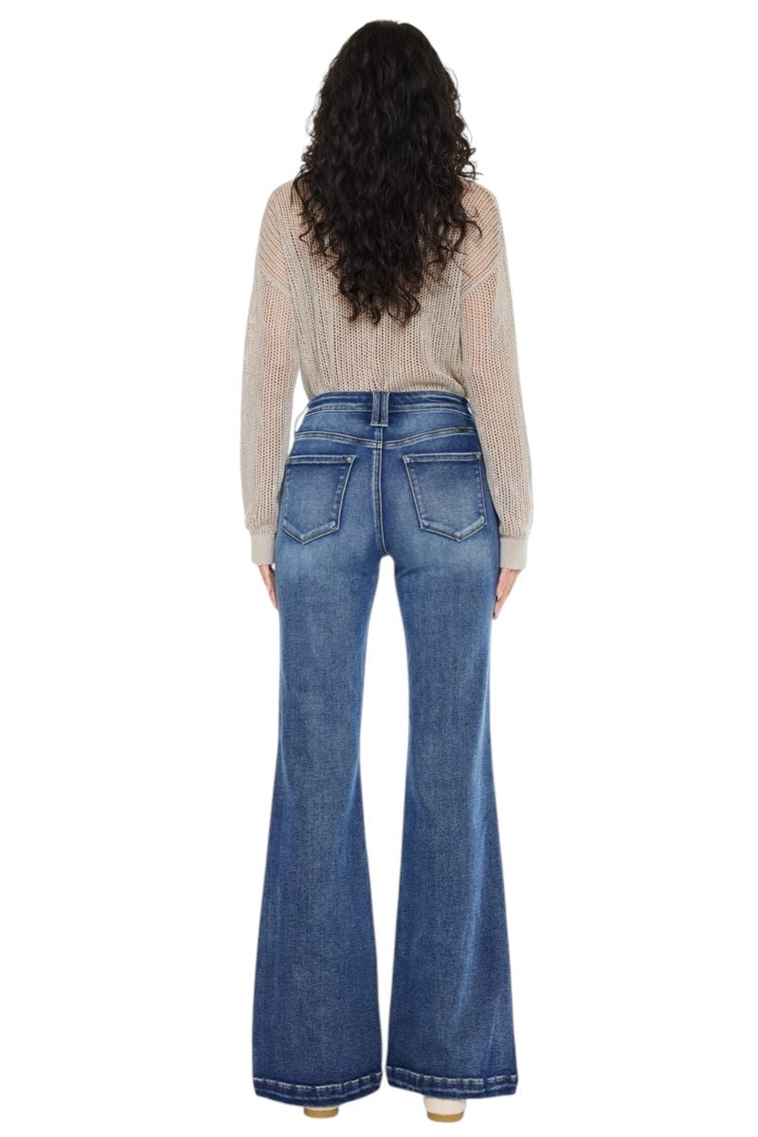 Kancan - Avonlea High-Rise Wide Flare Jeans (32" Inseam) - KC20024