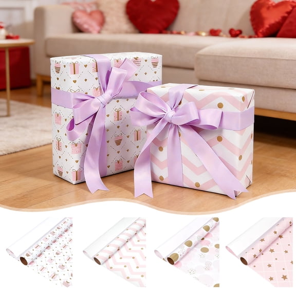 JASKFLY Wrapping Paper - Premium Thick Sheen Gift Wrap Rolls for Elegant Presents & Special Occasions