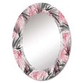 thumbnail image 2 of DESIGN ART Designart 'Transparent Tropical' Printed Floral Wall Mirror 20in.x30in., 2 of 5