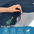 thumbnail image 3 of Yayeee Kitchen Curtains Tier Pair Light Filtering 27"x24" Rod Pocket Short Cafe Window Panel, Christmas Whimsy, 3 of 7