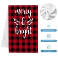thumbnail image 5 of Farfi toalla de cocina fuerte absorción de agua lavar los platos decorativo Feliz Navidad lindo muñeco de nieve camión paño de cocina para el hogar, 5 of 5