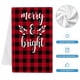 thumbnail image 5 of Farfi toalla de cocina fuerte absorción de agua lavar los platos decorativo Feliz Navidad lindo muñeco de nieve camión paño de cocina para el hogar, 5 of 5