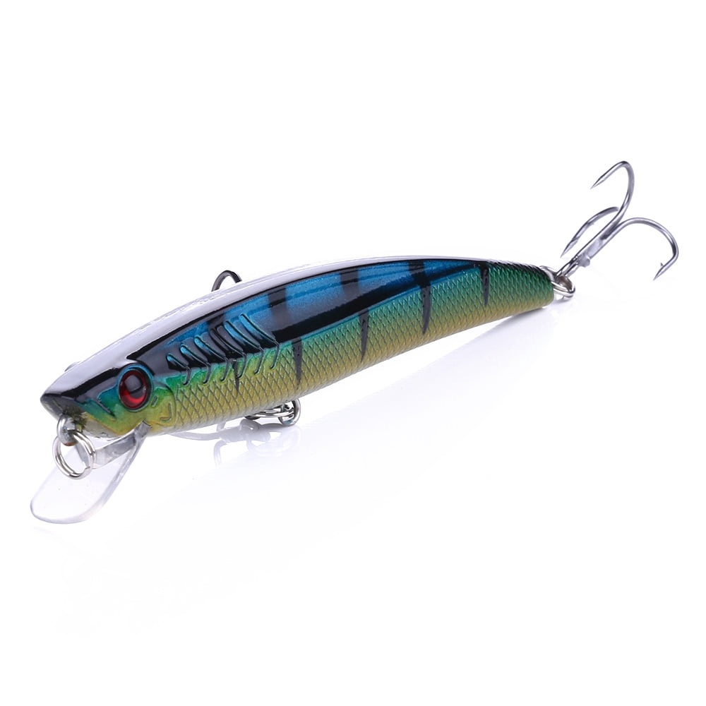 HENGJIA Minnow Bass Fishing Lures, Jerkbait Lure Set Large Hard Baits Deep Diving Crankbait for Catfish Walleye Trout Fishing Bait 8Pcs/kit