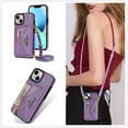 thumbnail image 6 of TECH CIRCLE iPhone 14 Plus Wallet Case, Soft PU Leather Kickstand Card Slots Holder Flip Folio Case Durable Shockproof Cover for Apple iPhone 14 Plus 2022 6.7 Inch,Purple, 6 of 7