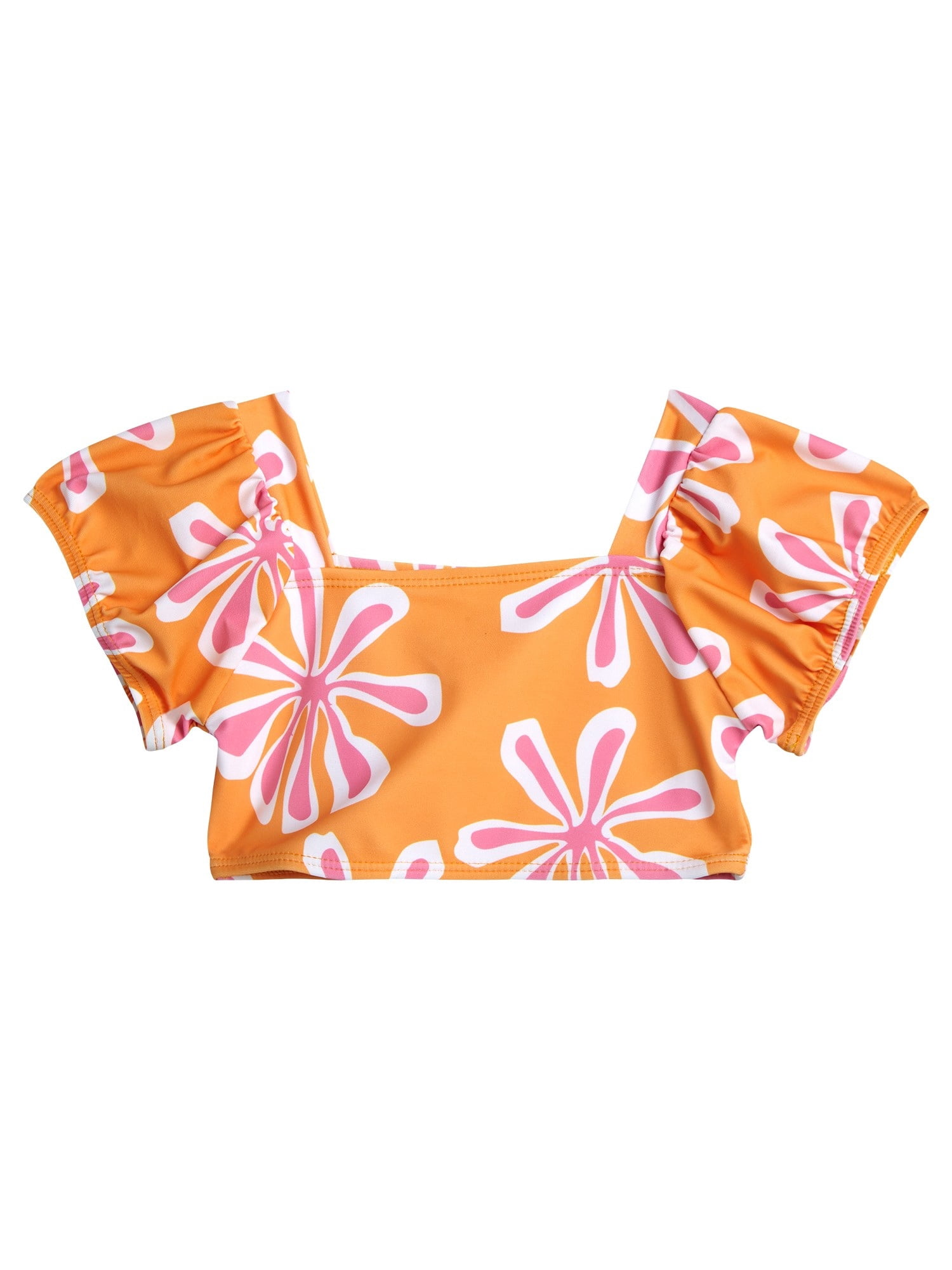 Jessica Simpson Toddler Girl Swimsuit Set with Shorts, 3- Piece Set, Sizes 2T-4T