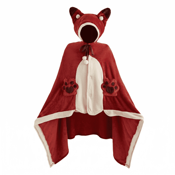 Unisex Adult One-Size-Fits-All Wearable Blanket Hoodie, Extra-Large Soft Sherpa Hoodie, Four Styles to Choose From, Suitable for Men, Kids, and Students