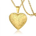 thumbnail image 5 of Women Heart Locket Necklace Stainless Steel Photo Frame Memory Romantic Pendant, 5 of 5