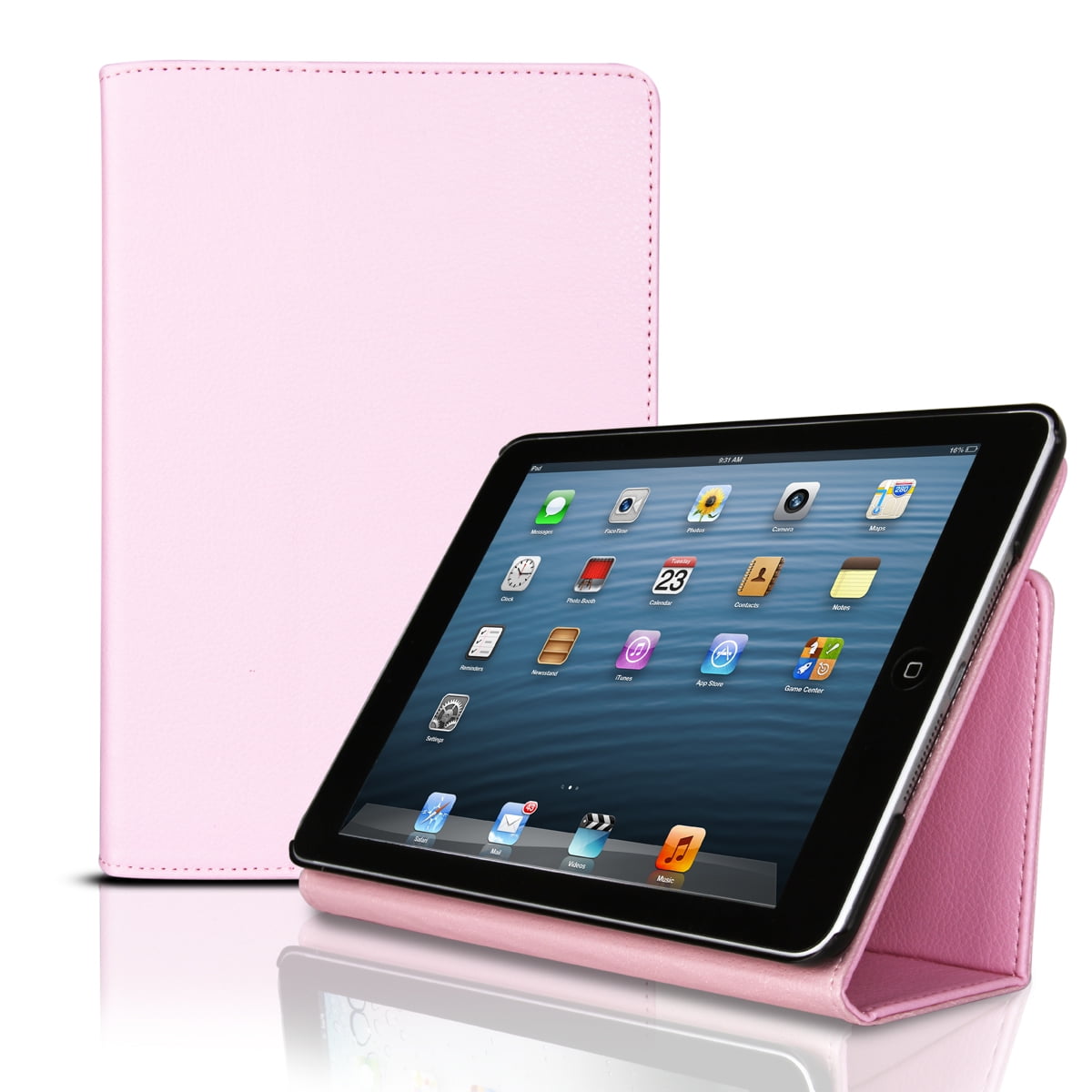 Photive Apple iPad Mini Smart Cover Folio Snap Case with Built in Stand and Fully Functional Sleep &amp; Wake Capable