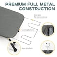 thumbnail image 3 of Small Ironing Board Tabletop, RAINHOL Compact Portable Iron Board Foldable with Cover and Pad, Countertop Mini Ironing Table for Travel and Space Saving, 31"x12", Black, 3 of 6