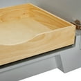 thumbnail image 4 of Ariel Taylor 30 In. Rectangle Sink Bathroom Vanity With Carrara White Quartz Countertop 1.5 Edge In Grey, 4 of 11