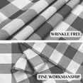 thumbnail image 4 of Softalker Checkered Tablecloth Waterproof Gingham Tablecloth Stain Resistant Washable Outdoor Tablecloth Grey and White Plaid Tablecloth 60 x 102inch, 4 of 8