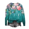 thumbnail image 2 of Qiopertar Mode Femmes Décontracté Manches Longues Col Rond Chandail en Molleton Blouse Offres de la Semaine Liquidation à Moins de 5$ jusqu'à 90 % de Réduction, 2 of 4