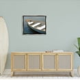 thumbnail image 2 of Stupell Industries Lone Canoe Boat Floating Deep Lake Painting Luster Gray Floating Framed Canvas Print Wall Art, Design by Kim Allen, 2 of 6