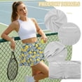 thumbnail image 6 of Xoenoiee Embroidery Lemon Daisy Floral Print Golf Skorts for Women Pleated Lightweight Tennis Skort with Pockets Shorts Mini Running Skirt Plus Size, L, 6 of 6